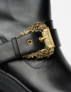 Versace Jeans Couture Боти с масивен ток Черен