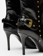 Versace Jeans Couture Ботуши с остър връх и цип Черен