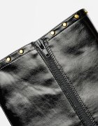 Versace Jeans Couture Ботуши с остър връх и цип Черен