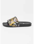 Versace Jeans Couture Чехли с фигурален принт - Черен/Жълт/Мръснобял