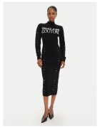 Versace Jeans Couture Дамска рокля черна - плетена