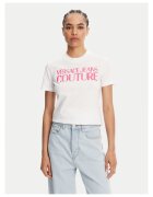 Versace Jeans Couture Дамска тениска бяла - от памук