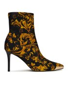 Versace Jeans Couture Дамски боти 79VA3S51 - Текстил - Черно/Златисто
