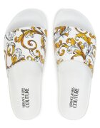 Versace Jeans Couture Дамски чехли - бяло/златисто