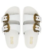 Versace Jeans Couture Дамски чехли - екологична кожа - бели