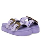 Versace Jeans Couture Дамски чехли - екологична кожа - виолетови