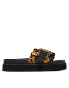 Versace Jeans Couture Дамски чехли текстил черен Черен