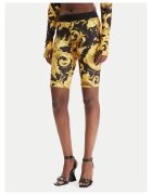 Versace Jeans Couture Дамски къси панталони - Slim fit - Полиестер - Черен/Златист