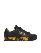Versace Jeans Couture Дамски кецове - естествена кожа - Черен/Жълт