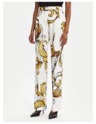 Versace Jeans Couture Дамски панталон бял/златист