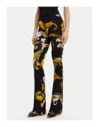 Versace Jeans Couture Дамски панталон черен/жълт - плат