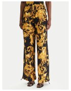 Versace Jeans Couture Дамски панталон - памук - черен/златист