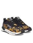 Versace Jeans Couture Дамски спортни обувки - G89 79VA3SAA ZSC97 - текстил - черно/жълто