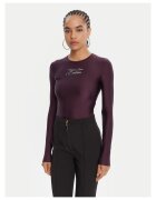 Versace Jeans Couture Дамско боди лилаво - дълги ръкави