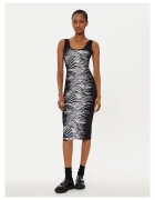 Versace Jeans Couture Ежедневна дамска рокля черно/сиво