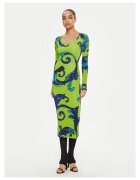 Versace Jeans Couture Ежедневна дамска рокля цветна - зелена