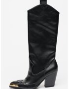 Versace Jeans Couture Кожени ботуши с ток