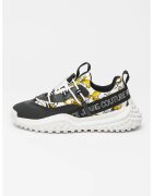 Versace Jeans Couture Маратонки с текстил и принт - Бял/Черен/Жълт