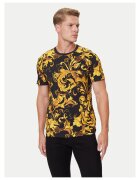 Versace Jeans Couture Мъжка тениска черна/жълта - памук