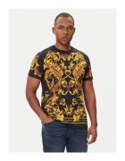 Versace Jeans Couture Мъжка тениска черно/жълто - памук