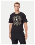 Versace Jeans Couture Мъжка тениска черно/златисто - памук