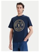 Versace Jeans Couture Мъжка тениска - тъмносиня - от памук