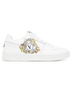 Versace Jeans Couture Мъжки кецове естествена кожа - бели - 78YA3SJ1