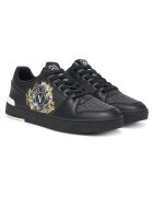 Versace Jeans Couture Мъжки кецове естествена кожа - черни