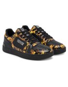 Versace Jeans Couture Мъжки кецове естествена кожа - /златист