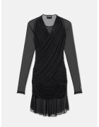 Versace Jeans Couture Мини рокля от тюл - Черен
