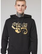 Versace Jeans Couture Памучно худи с лого - Златист/Черен