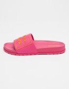 Versace Jeans Couture Равни чехли с лого Светлорозов/Мандарина