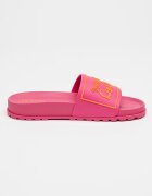 Versace Jeans Couture Равни чехли с лого Светлорозов/Мандарина