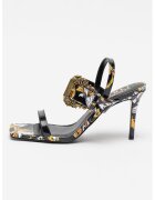 Versace Jeans Couture Сандали Emily от еко кожа - Бял/Черен/Жълт