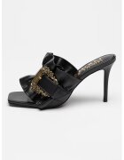 Versace Jeans Couture Сандали от еко кожа с декоративна тока