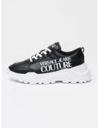 Versace Jeans Couture Скосени спортни обувки от кожа