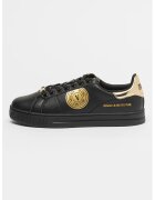 Versace Jeans Couture Спортни обувки от еко кожа с лого - Златист/Черен