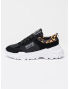 Versace Jeans Couture Спортни обувки от велур и текстил - Черен