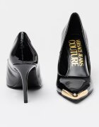 Versace Jeans Couture Заострени обувки от еко кожа Черен