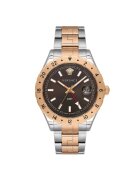 Versace Мъжки часовник модел V11040015 - 42мм - златна метална каишка - кафяв циферблат