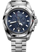 Victorinox Часовник за мъже I.N.O.X. Chrono - неръждаема стомана - син циферблат - 200м водоустойчивост - 45мм