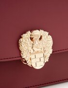 Vince Camuto Чанта от еко кожа с презрамка-верижка Тъмночервен