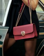 Vince Camuto Чанта от еко кожа с презрамка-верижка Тъмночервен