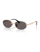 VOGUE EYEWEAR Овални слънчеви очила с метална рамка