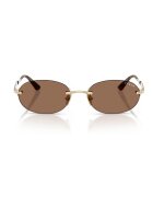 VOGUE EYEWEAR Овални слънчеви очила с метална рамка Златист