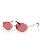 VOGUE EYEWEAR Овални слънчеви очила с метална рамка Златист/Бордо