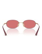 VOGUE EYEWEAR Овални слънчеви очила с метална рамка Златист/Бордо