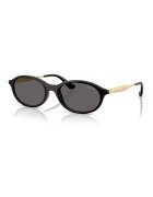 VOGUE EYEWEAR Овални слънчеви очила с поляризация - Светло сив/Прашно розово