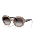 VOGUE EYEWEAR Овални слънчеви очила - Сиво-кафяв/Светло кафяво/Сребрист