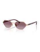 VOGUE EYEWEAR Шестоъгълни слънчеви очила с метална рамка - Бледовиолетов/Розово златисто